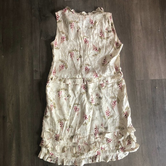 REBECCA TAYLOR Ivie Sleeveless Ruffle Button-Front Dress - Picture 2 of 5